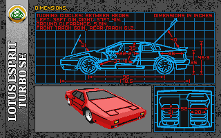 Lotus Esprit Turbo Challenge atari screenshot