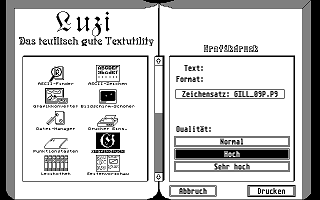 Luzi atari screenshot
