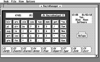 Macro Manager atari screenshot