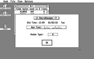 Macro Manager atari screenshot