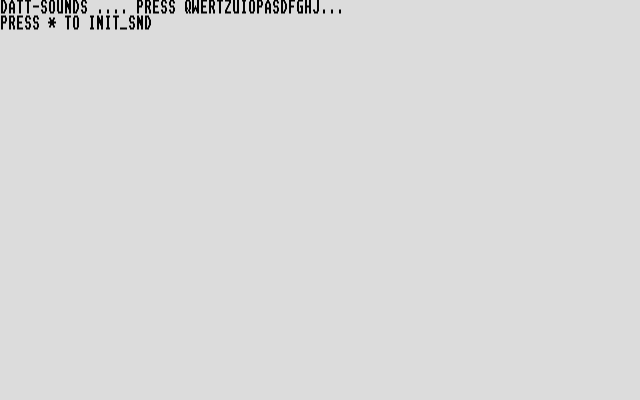 Mad Max Music Disk Test atari screenshot
