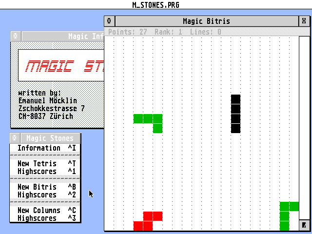 Magic Stones atari screenshot