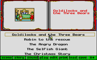 Magic Story Book atari screenshot