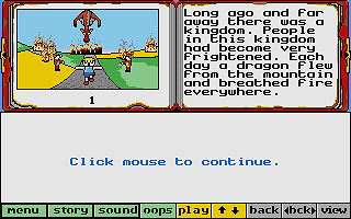Magic Story Book atari screenshot