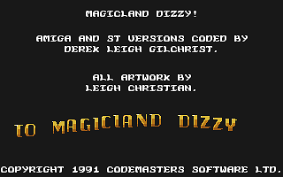 Magicland Dizzy atari screenshot