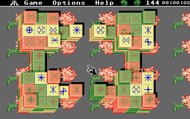Mah-Jong Solitaire atari screenshot