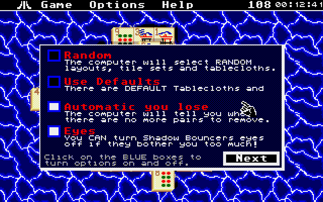 Mah-Jong Solitaire atari screenshot