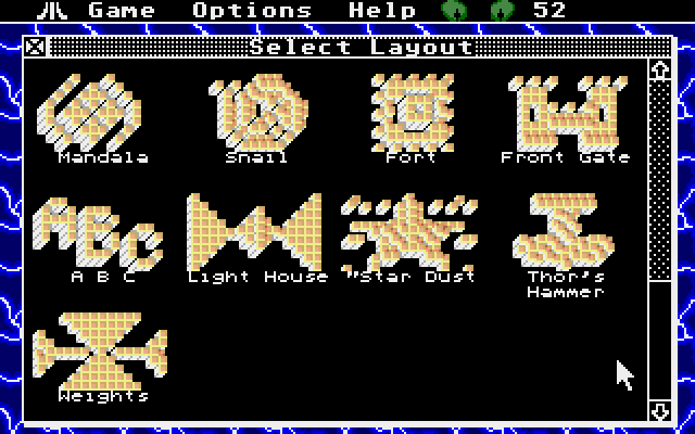 Mah-Jong Solitaire atari screenshot