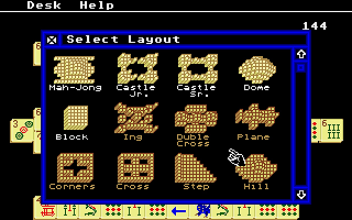 Mah-Jong Solitaire atari screenshot