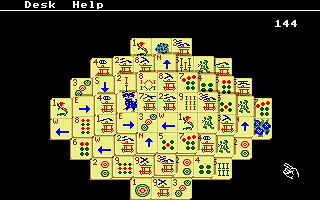 Mah-Jong Solitaire atari screenshot