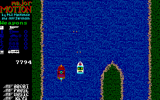Major Motion atari screenshot