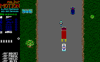 Major Motion atari screenshot