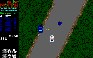 Major Motion atari screenshot