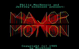 Major Motion atari screenshot