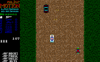 Major Motion atari screenshot