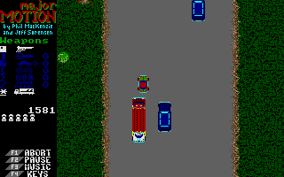 Major Motion atari screenshot