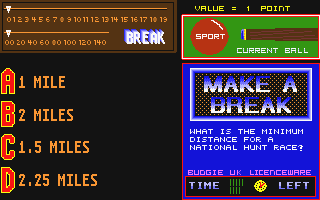 Make a Break atari screenshot
