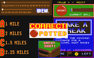 Make a Break atari screenshot