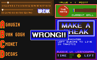 Make a Break atari screenshot
