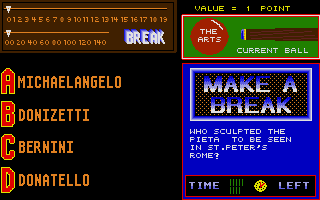 Make a Break atari screenshot