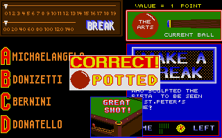 Make a Break atari screenshot