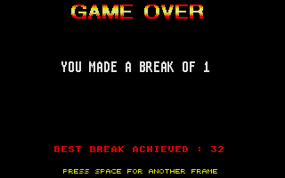 Make a Break atari screenshot