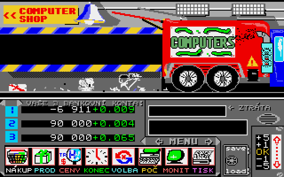 Manager Test atari screenshot