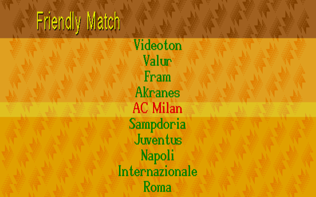 Manchester United Europe atari screenshot