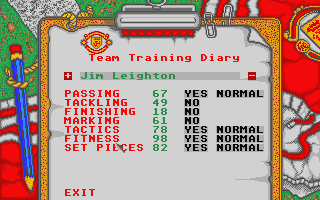 Manchester United atari screenshot