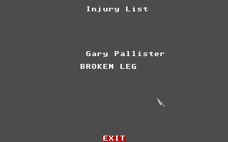 Manchester United atari screenshot