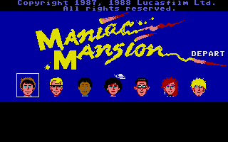 Maniac Mansion atari screenshot