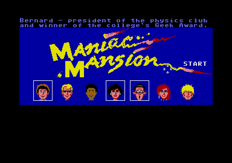 Maniac Mansion atari screenshot