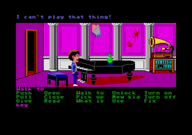 Maniac Mansion atari screenshot