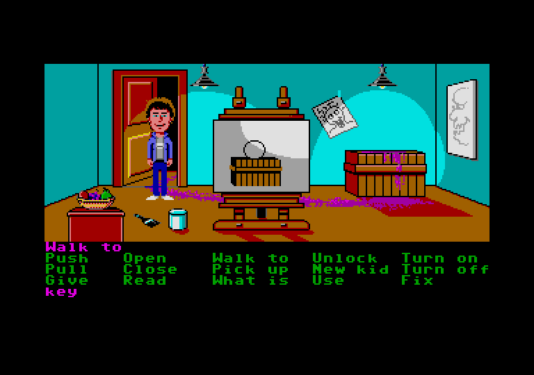 Maniac Mansion atari screenshot