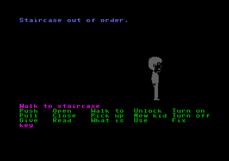 Maniac Mansion atari screenshot