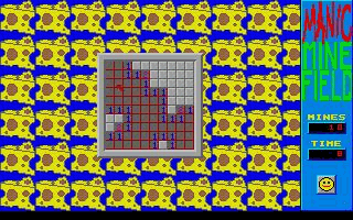 Manic Minefield atari screenshot