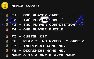 Manix atari screenshot