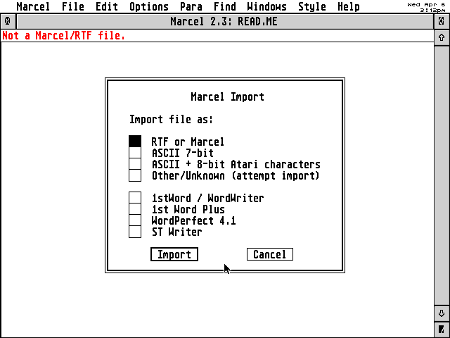 Marcel atari screenshot