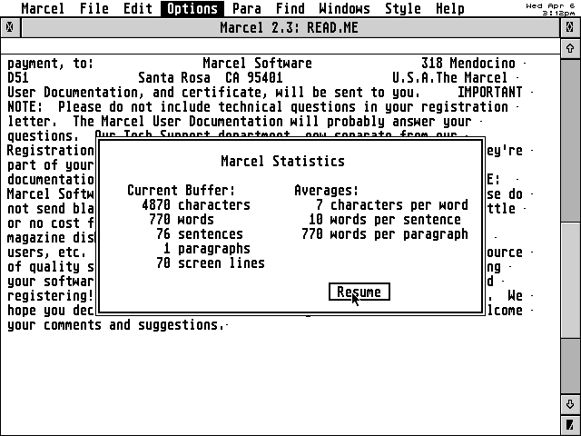 Marcel atari screenshot