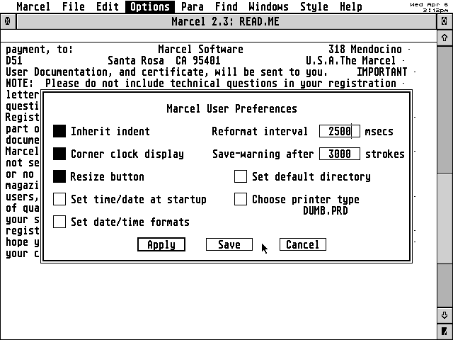 Marcel atari screenshot