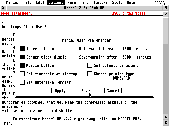 Marcel atari screenshot