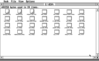 Mark Williams C atari screenshot