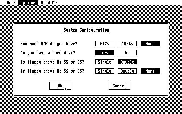 Mark Williams C atari screenshot