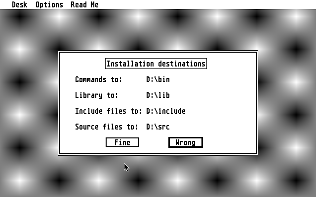 Mark Williams C atari screenshot