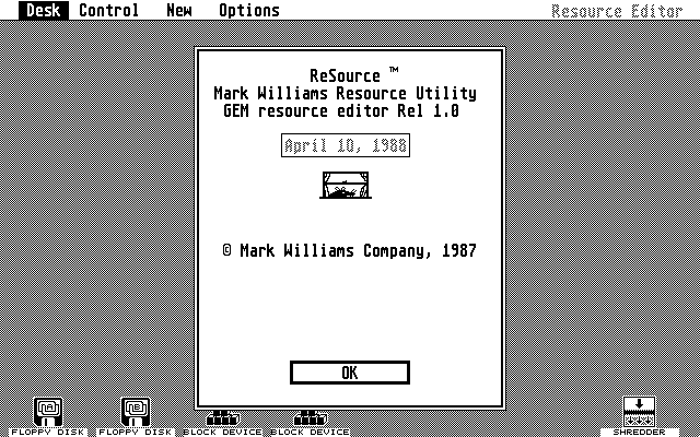Mark Williams C atari screenshot