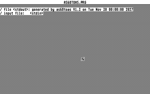 Mark Williams C atari screenshot