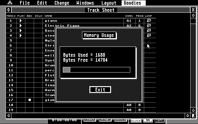 Master Tracks Pro atari screenshot