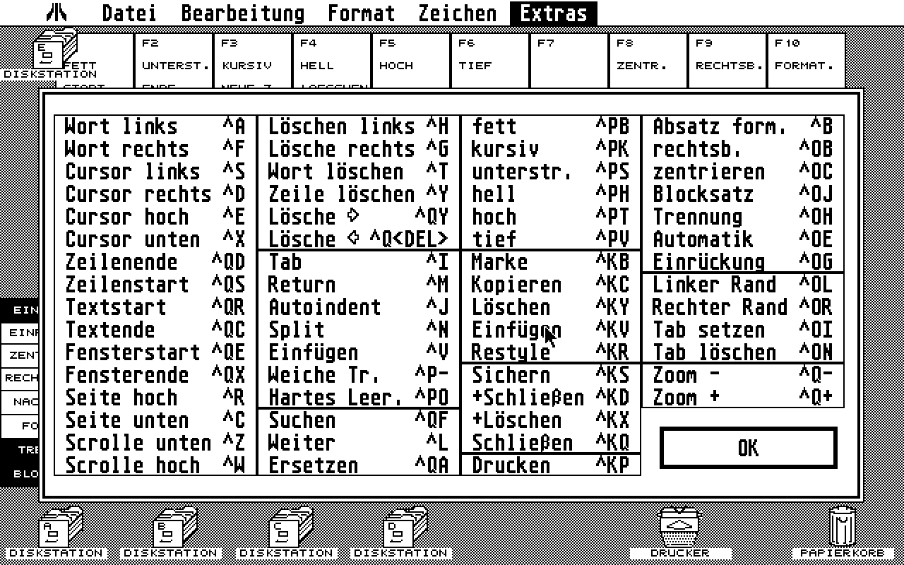 Mastertext ST atari screenshot