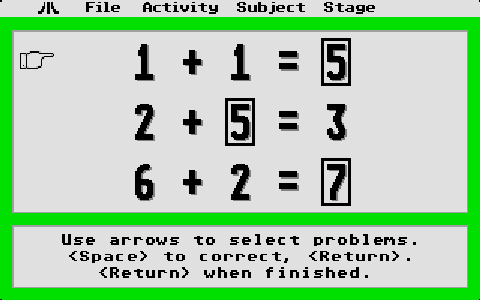Math Blaster Plus! atari screenshot
