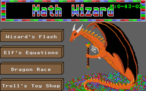 Math Wizard atari screenshot